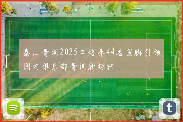 泰山青训2025年培养44名国脚引领国内俱乐部青训新标杆